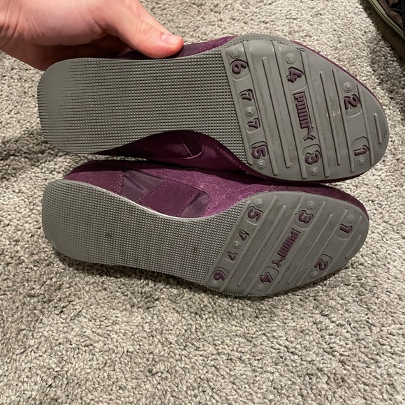 Puma purple suede size 8 women’s - Picture 2 of 3